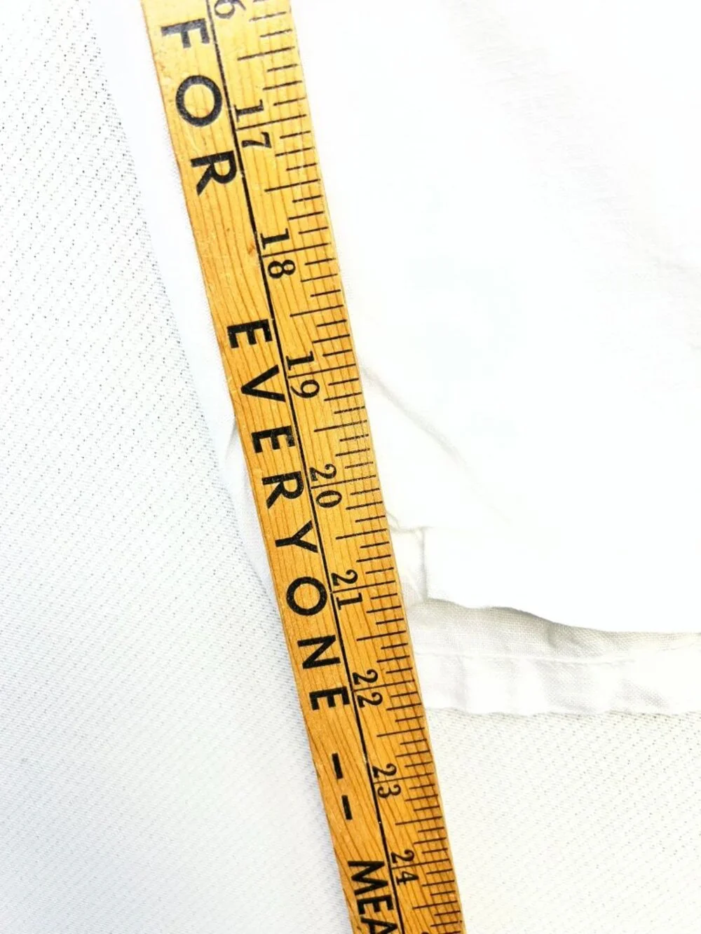 JM Collection Women's Linen Wide-Leg Crop Pants Drawstring Waist Size 18 White